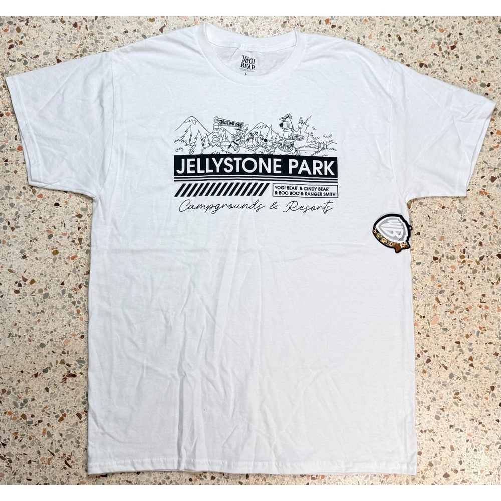 Yogi Bear Jellystone Park Campgrounds & Resort Short Sleeve T-Shirt Size Large